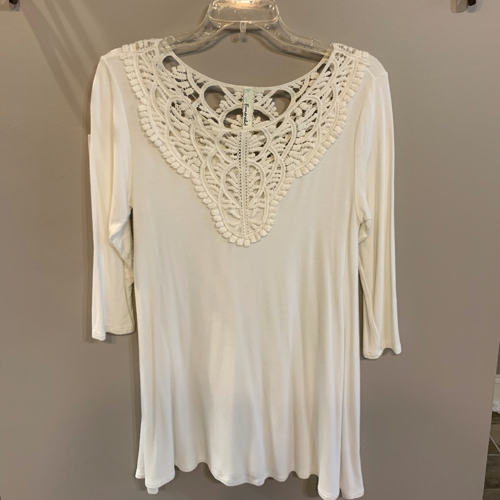 Emerald Tunic with 3/4 Sleeves